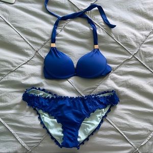 Royal Blue Victoria’s Secret Push-Up Bikini